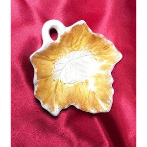 McMaster 21 Canada Maple Leaf pottery dish